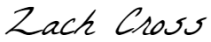 signature-Zach Cross